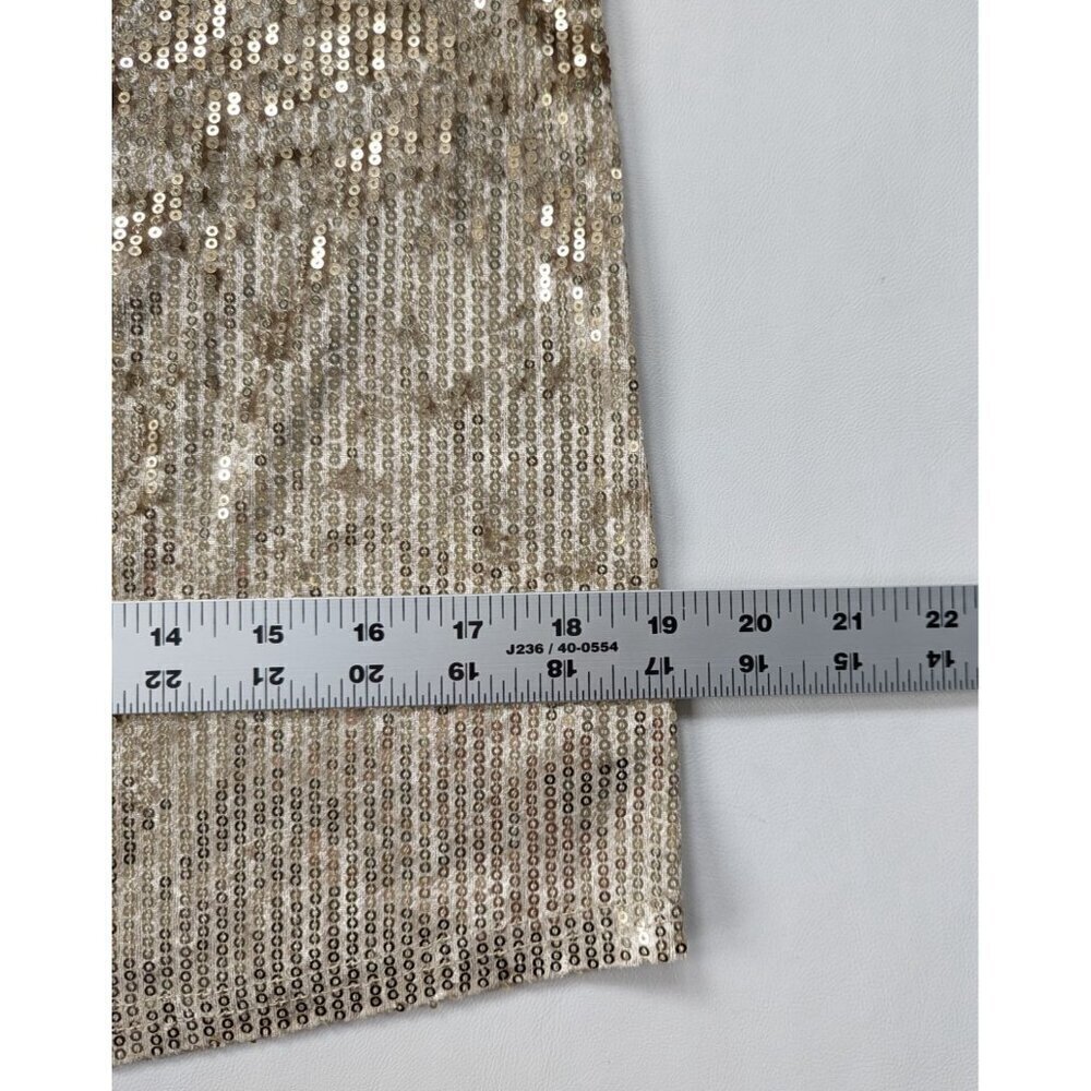 Vintage 80's Sequin Gold Top By Pastel Embellished Perfume Bottle Size S - Picture 7 of 9